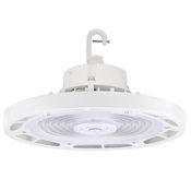 HoverBay Round Highbay 100W CCT Selectable Universal Voltage 120 277 VAC White Housing image 0