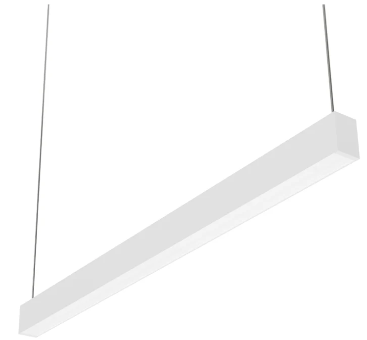 4 FT LED Linear Hanging Suspended Light (Wattage Selectable) 40/45/50W and CCT 3500K/4000K/5000K/6500K image 0