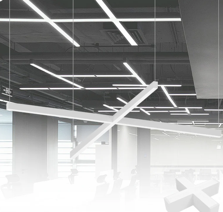 4 FT LED Linear Hanging Suspended Light (Wattage Selectable) 40/45/50W and CCT 3500K/4000K/5000K/6500K image 1